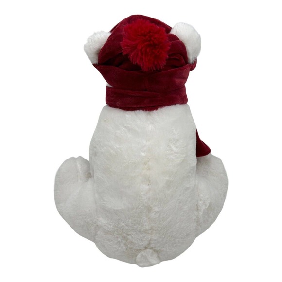 The Polar Express Plush Bear Stuffed Animal VHTF Red Snowflake Scarf & Hat 13" - Picture 6 of 10